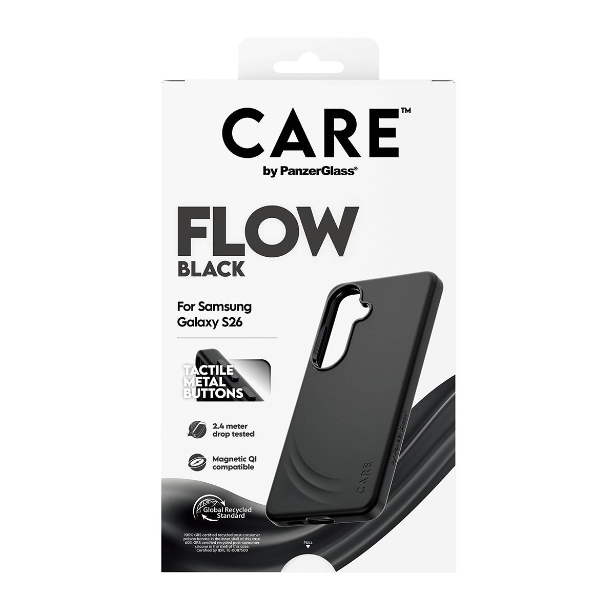 CARE™ by PanzerGlass® Flow Case Schwarz m. Qi Samsung Galaxy S26